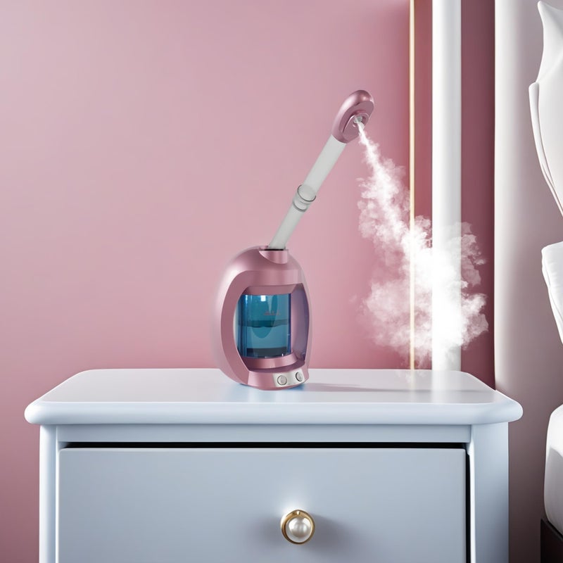 Asiakarn Facial Steamer, Nano Ionic Face Steamer for Facial Deep Cleaning, Pink Hair Steamer Facial Steamer Professional, Facial Steamers for Home Facial Spa. - Image 5